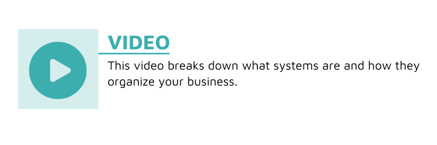 watch this video to understand systems and business organization
